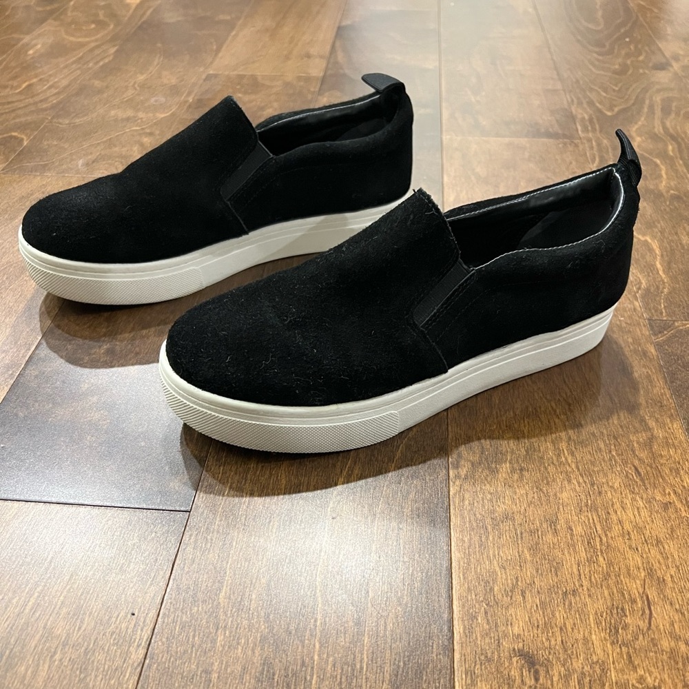 Circus by Sam Edelman Scotly Black Suede Platform Sneaker Women’s Size 9.5